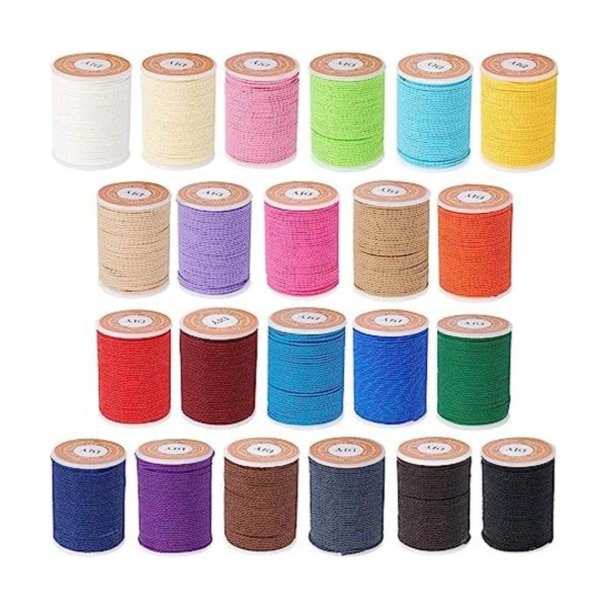 OLYCRAFT Cordón de poliéster encerado de 264 yardas 0.039