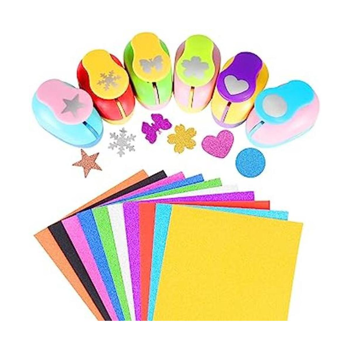 Juego de 6 perforadores de papel para manualidades de 1