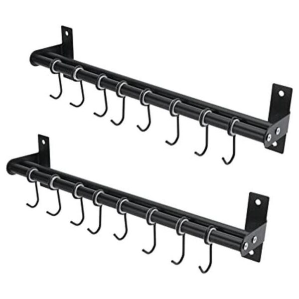 Patioer Estante para ollas y sartenes con 8 ganchos