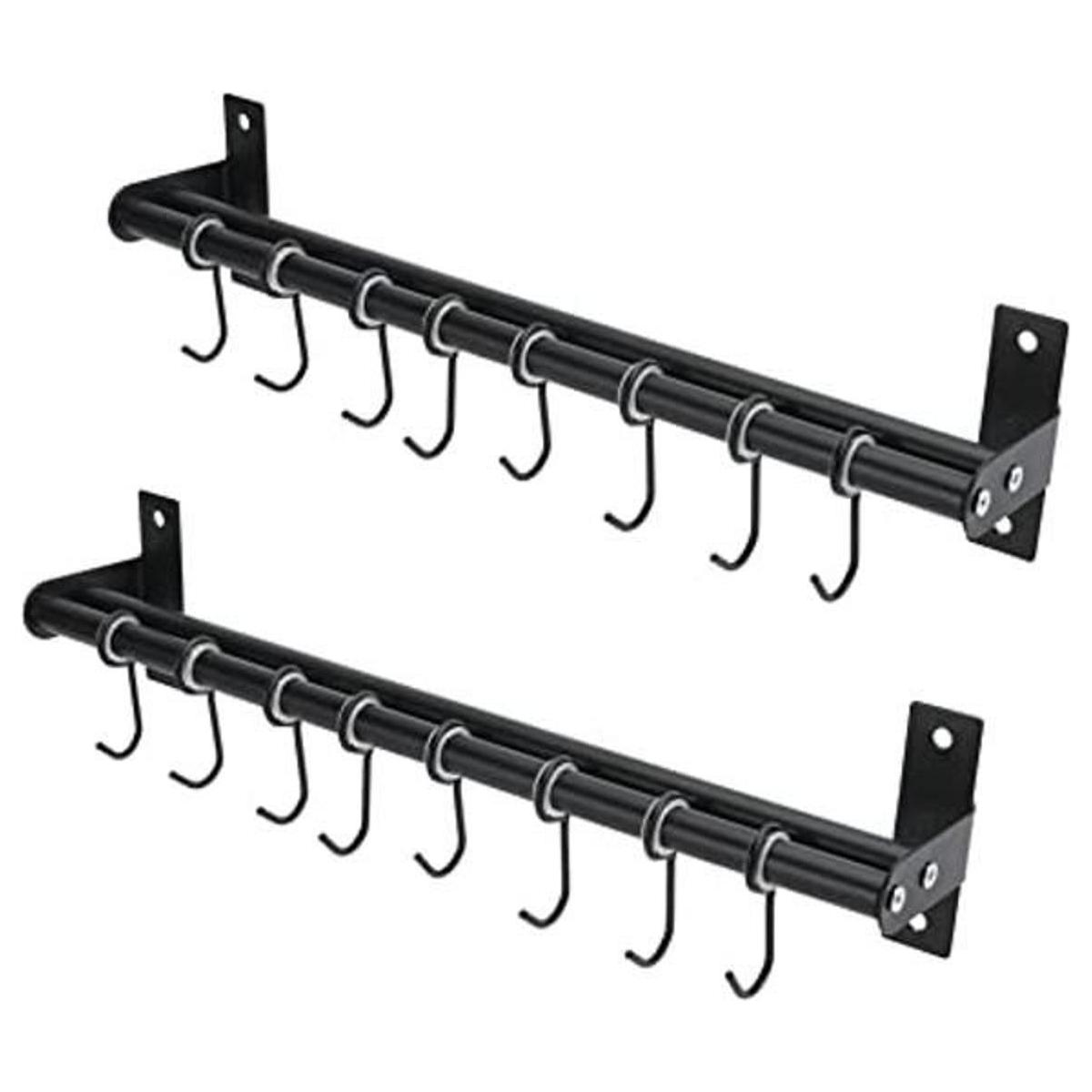 Patioer Estante para ollas y sartenes con 8 ganchos