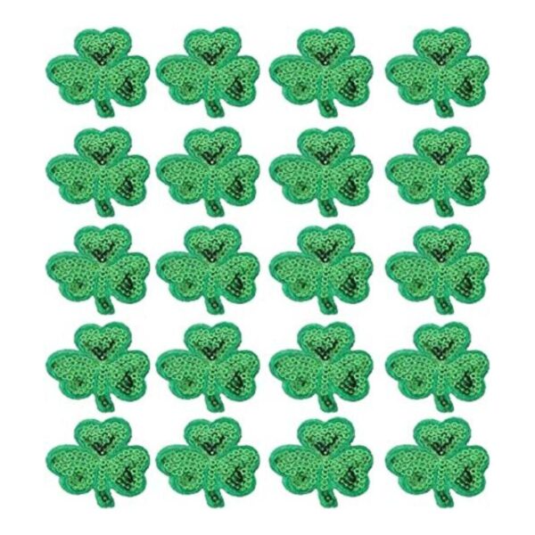 TOYANDONA 20 piezas de lentejuelas trébol plancha en