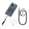 Cordón universal negro para teléfono celular con correa_1