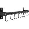 Patioer Estante para ollas y sartenes con 8 ganchos