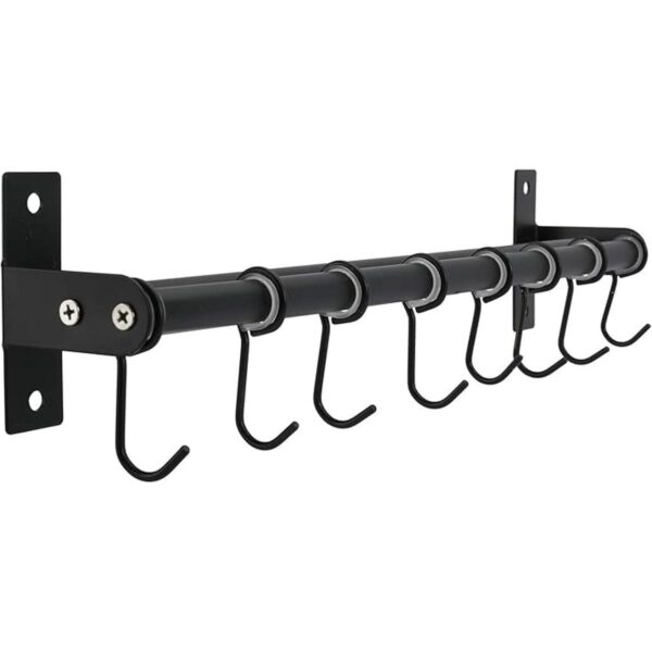 Patioer Estante para ollas y sartenes con 8 ganchos