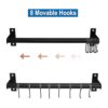 Patioer Estante para ollas y sartenes con 8 ganchos