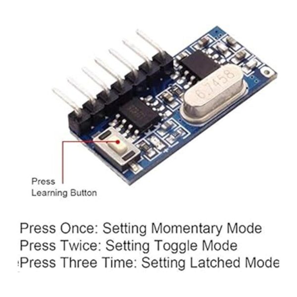 QIACHIP 3 juegos de 433 MHz RF transmisor y receptor_4