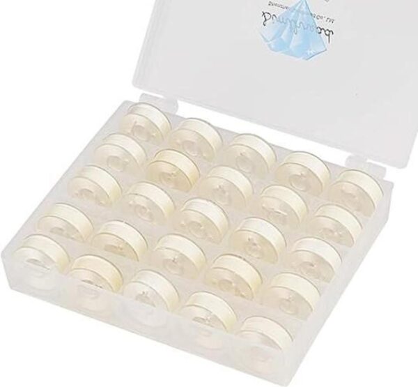 Simthread 25 hilos de bobina preenrollada blanca tamaño_1