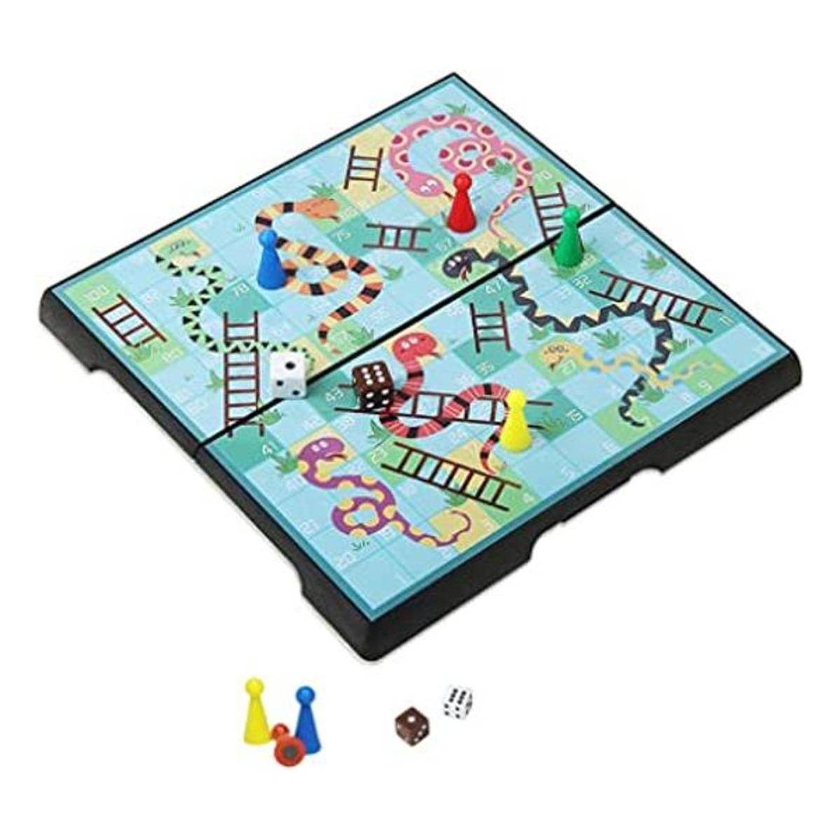 KOKOSUN Snakes and Ladders Mini juego de mesa de 7.9