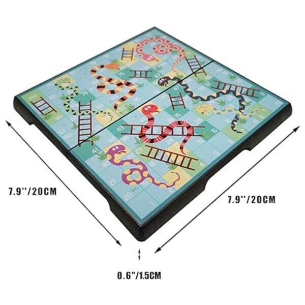 KOKOSUN Snakes and Ladders Mini juego de mesa de 7.9_6