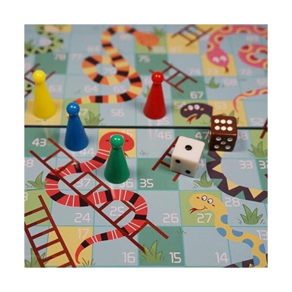 KOKOSUN Snakes and Ladders Mini juego de mesa de 7.9_5