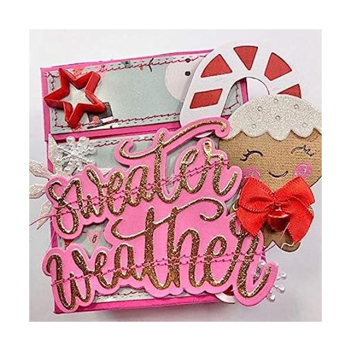 KSCRAFT Flip Flop Box Plantillas de corte de metal para