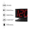 SHARP Reloj despertador digital LED para el hogar base_2