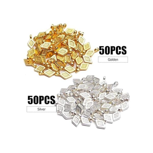 Pegamento en fianzas 100 piezas de metal pequeño colgante