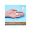 Kissitty 100 cuentas de perlas naturales de color concha