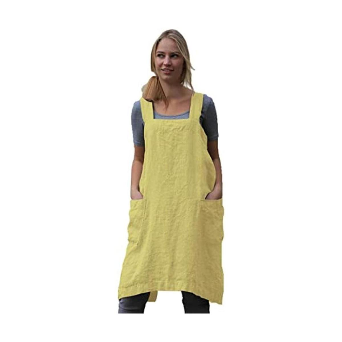Pinafore Delantal cuadrado para mujer para cocinar
