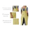 Pinafore Delantal cuadrado para mujer para cocinar_3