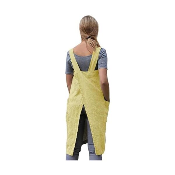 Pinafore Delantal cuadrado para mujer para cocinar_5