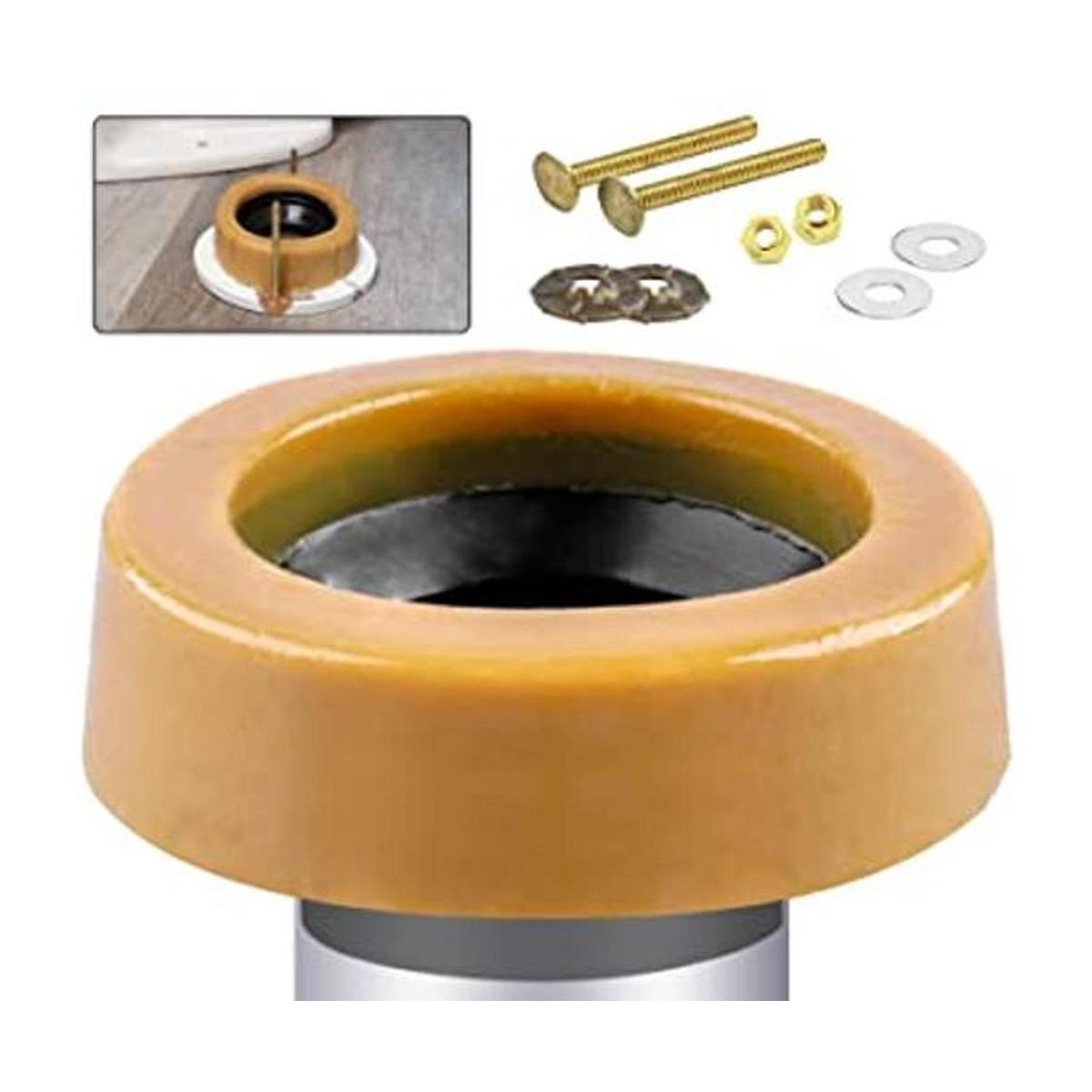 Kit de anillo de cera de inodoro extra grueso con brida y