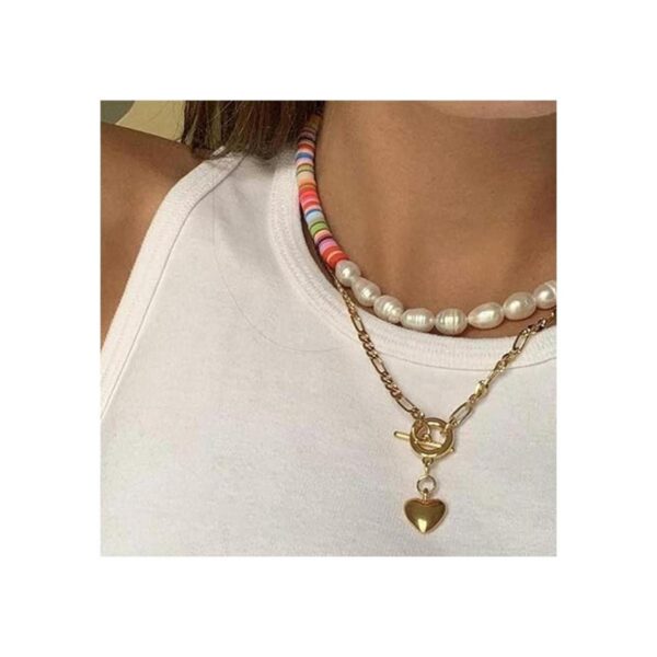 Kissitty 100 cuentas de perlas naturales de color concha