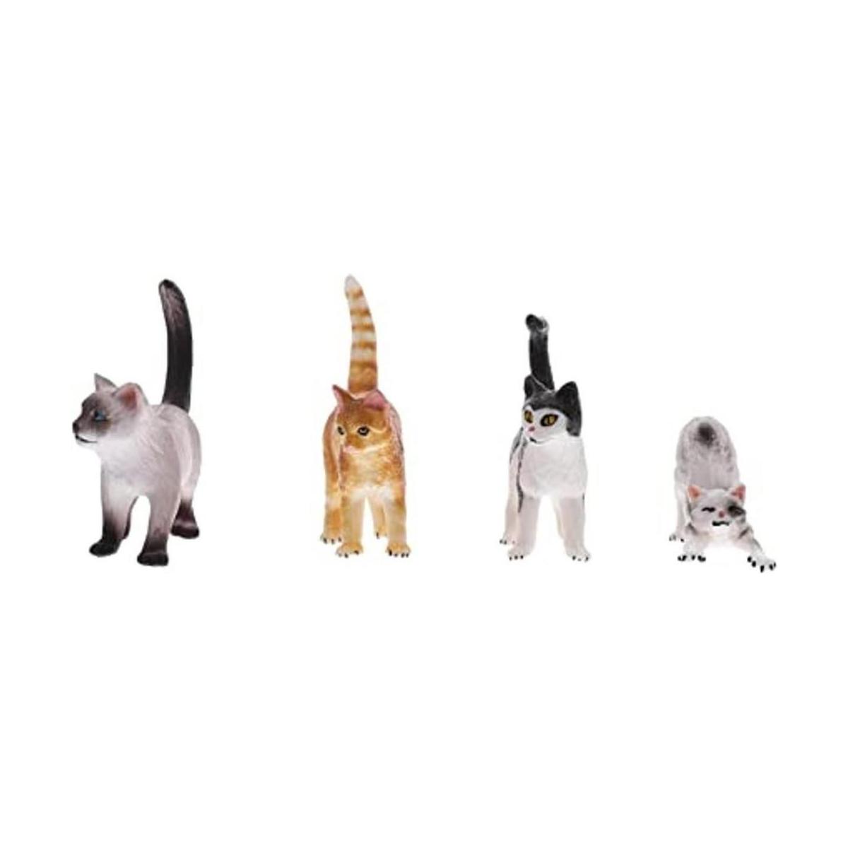 NUOBESTY Figuras de gato en miniatura mini adornos de