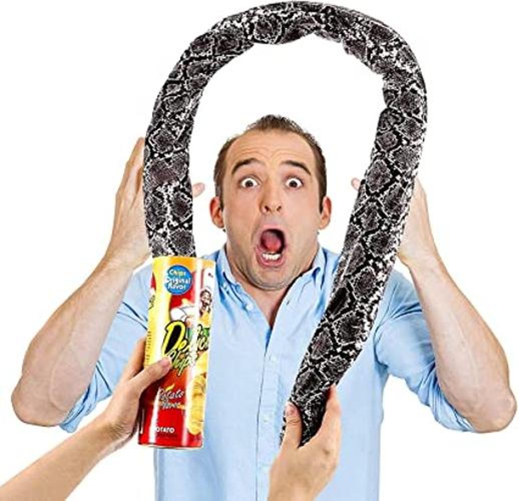 Miuion Serpiente de patata en una lata divertida broma de