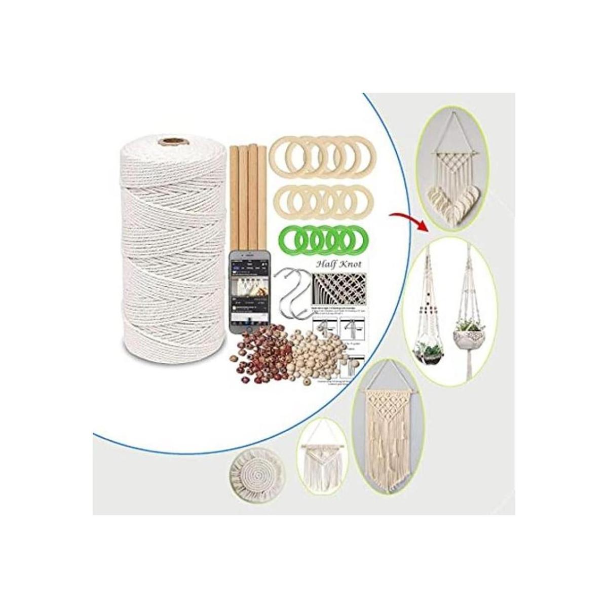 Kit de macramé suministros de macramé de 109 yardas x