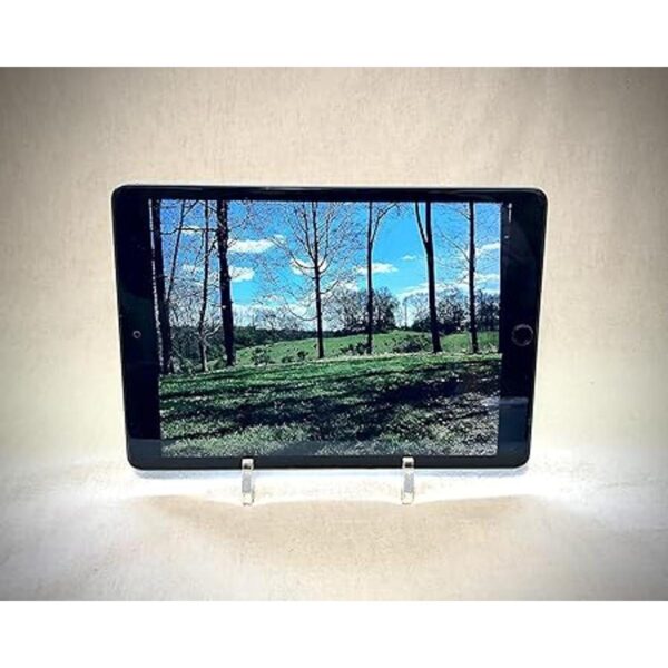 Plate caballete ajustable transparente con poste de 6.0