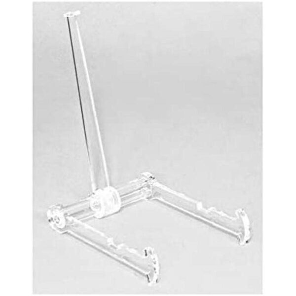 Plate caballete ajustable transparente con poste de 6.0