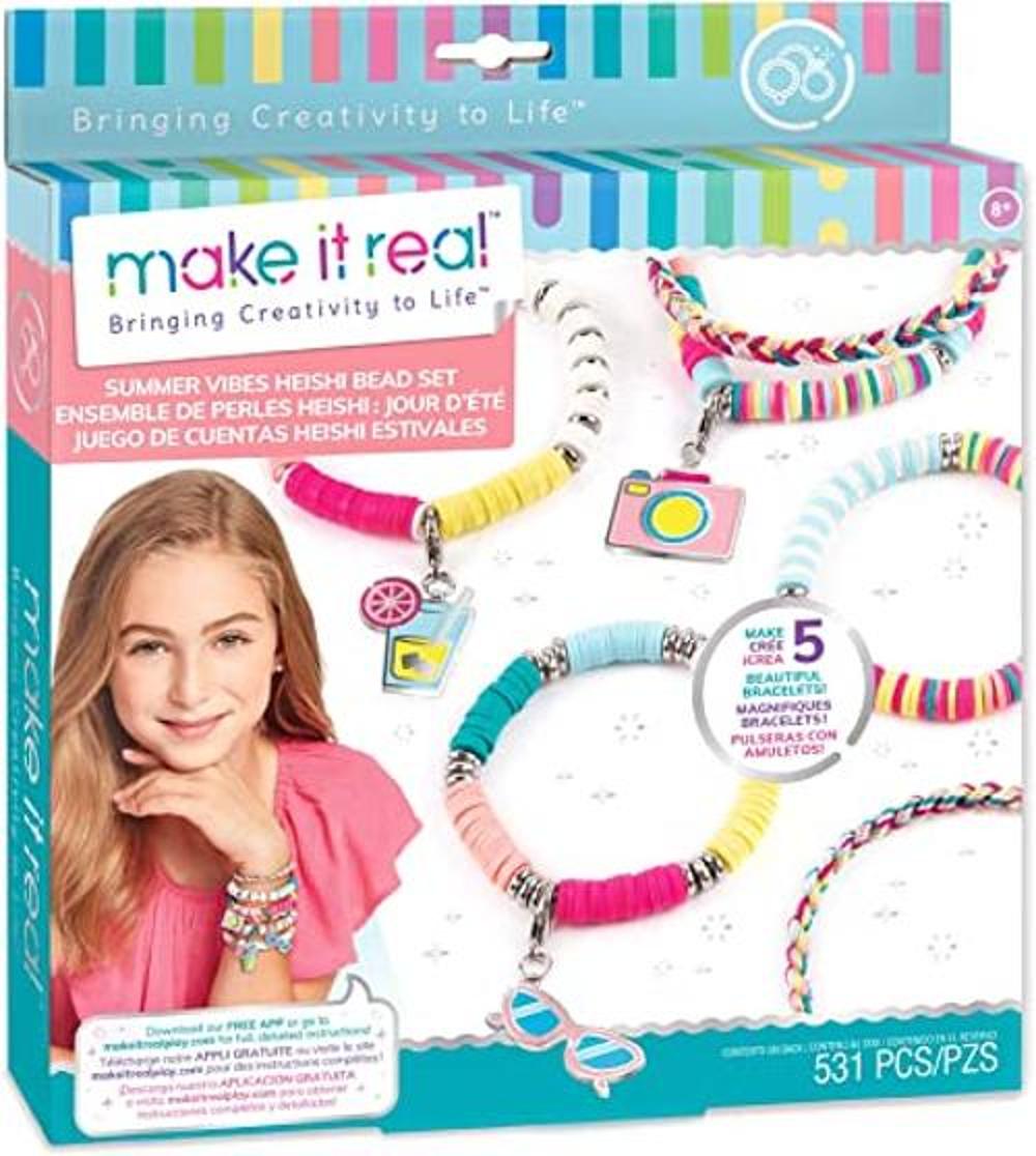 Make It Real Pulseras de cuentas Heishi de Summer Vibes