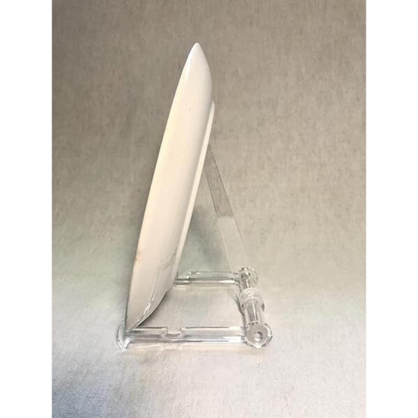 Plate caballete ajustable transparente con poste de 6.0