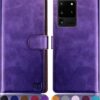 SUANPOT Funda de cuero para Samsung Galaxy S20 Ultra de_1