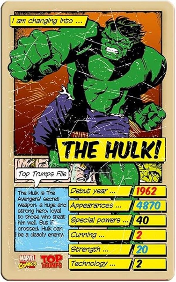 Marvel Comics Retro Top Trumps Juego de cartas especiales_4