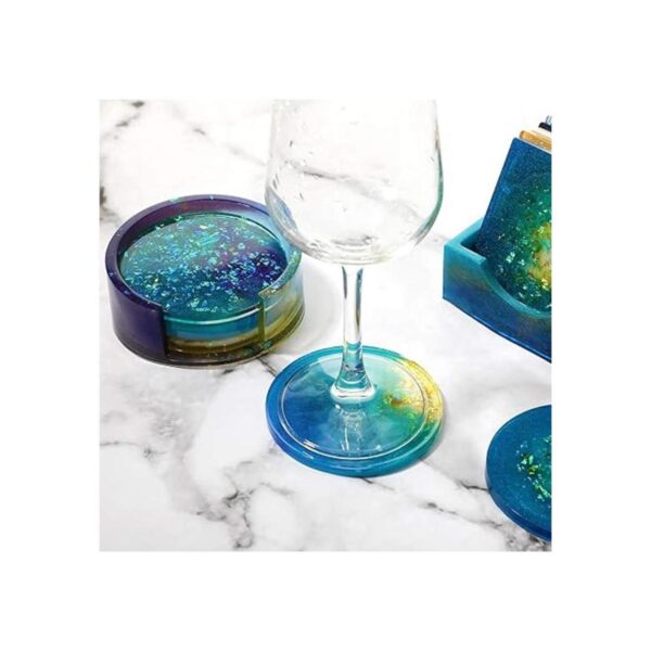 Juego de 12 moldes de resina de silicona epoxi para