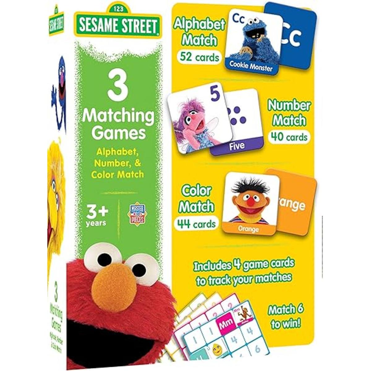 MasterPieces Juegos para niños Plaza Sésamo 3 formas