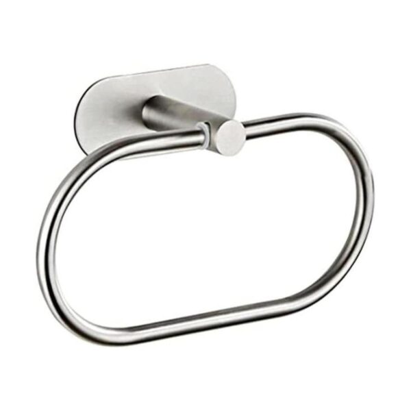 Toallero autoadhesivo de acero inoxidable para baño_1