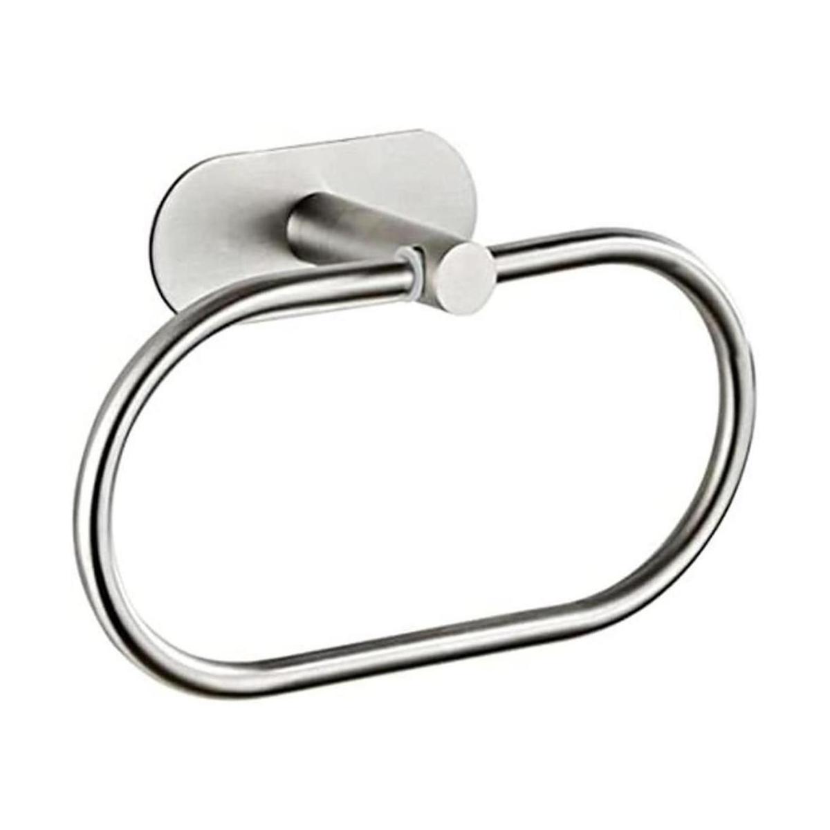 Toallero autoadhesivo de acero inoxidable para baño