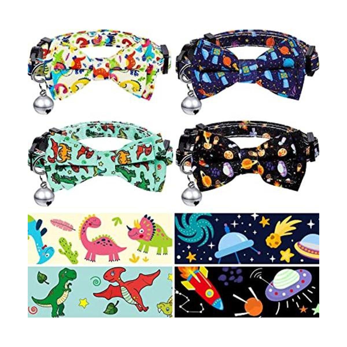 Sadnyy Collar de gato con diseño de dinosaurio de