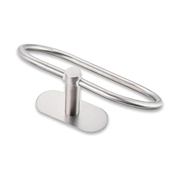 Toallero autoadhesivo de acero inoxidable para baño_3