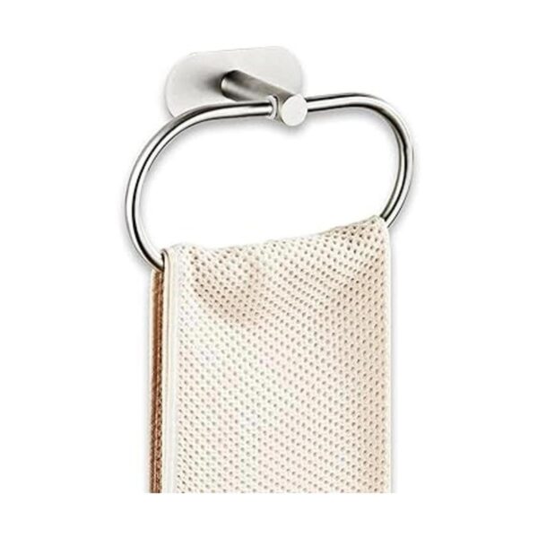 Toallero autoadhesivo de acero inoxidable para baño_5