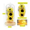 NA Girasol en cúpula de cristal para mujer flor_2