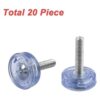 Mesee Niveladores de muebles ajustables 20 unidades