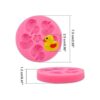 Meiyouju 2 moldes de silicona de pato 5 cavidades moldes