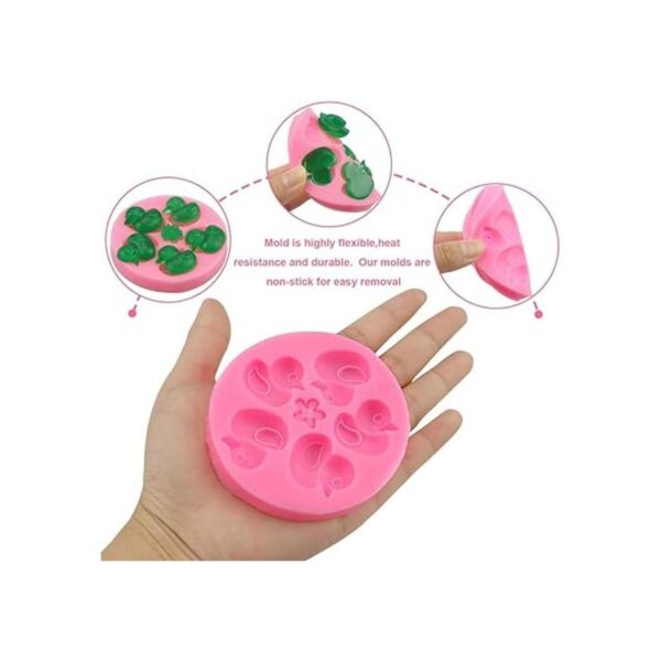 Meiyouju 2 moldes de silicona de pato 5 cavidades moldes