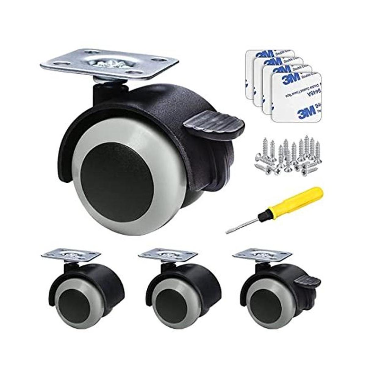 Protector de piso de 1.5 pulgadas ruedas de goma para