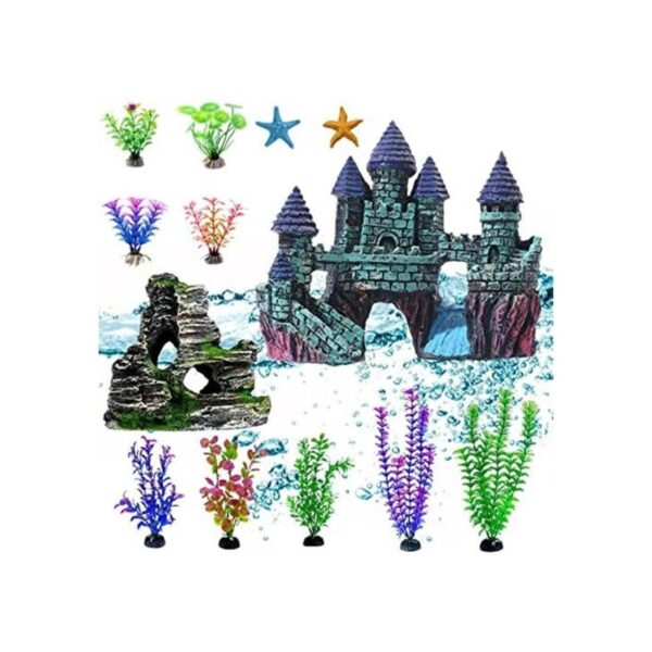 Kit de decoración de acuario de 13 piezas juego de_1