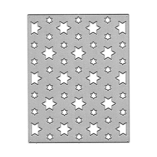 Troqueles de marco de metal con diseño de seis estrellas_1
