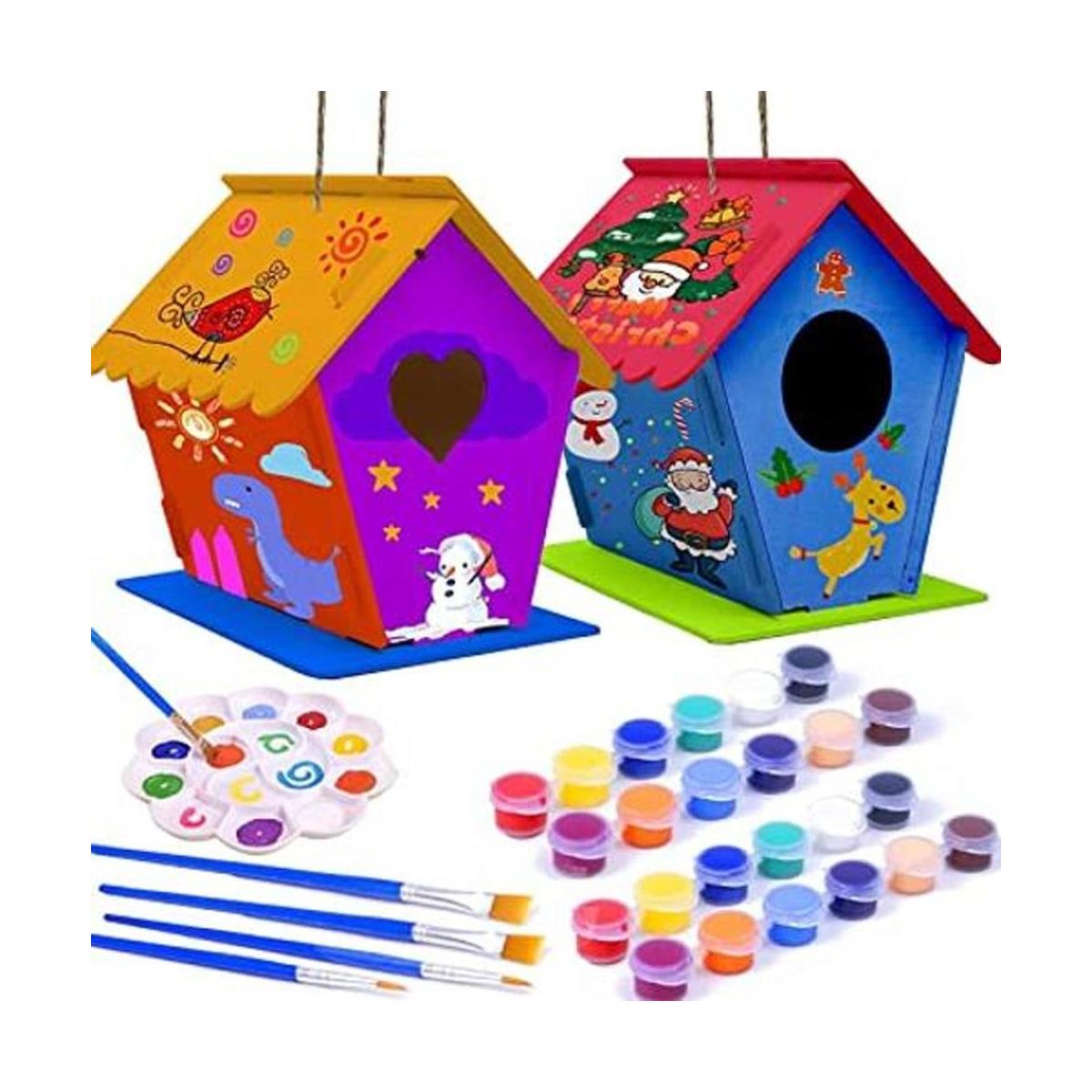 Paquete de 2 kits de casa de pájaros hapray kits de casa