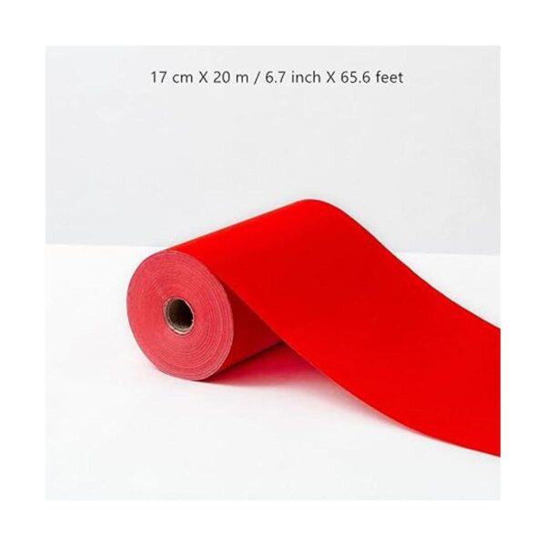 KYMY Rollo de papel Xuan rojo con 6.7 in x 65.6 ft 6.7