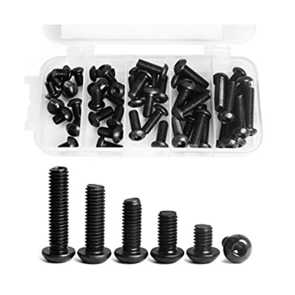 Tornillos de cabeza de botón M8 x 0.394 in 0.472 in