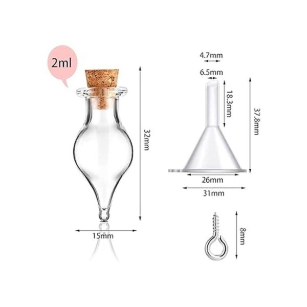 Mini botellas de vidrio en forma de lágrima de 0.1 fl oz_2